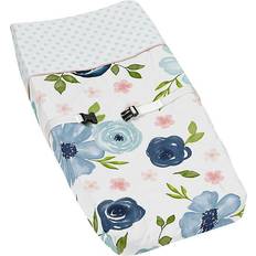 Sweet Jojo Designs Watercolor Floral Changing Pad Cover