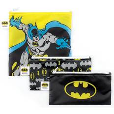 Bumkins Dc Comics Batman 3-Piece Reusable Snack Bags Set Black Black 3 Pack