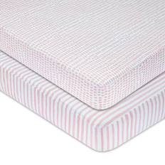 Ely's & Co. 2-Pack Waterproof Crib Sheets In Mauve Mauve Crib