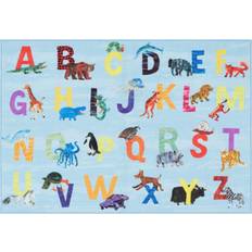 Eric Carle Home Dynamix Elementary Blue Alphabet 2'9 X 4'3 Area X