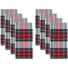 Elrene Home Fashions Christmas Classic Holiday Cloth Napkin Red