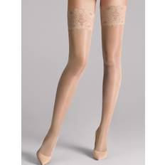 White Stay-Ups Wolford Satin Touch Stay-Up 1001