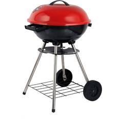 Brentwood BB-1701 17" Red Portable Charcoal BBQ