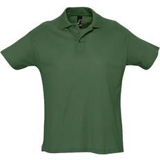 Brown - Men Polo Shirts Sol's Men's Summer II Pique Short Sleeve Polo Shirt