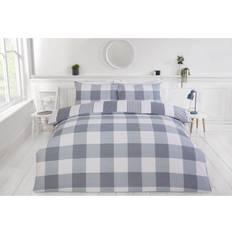 Rapport Denim, Double Chambray Stripe Duvet Cover Blue