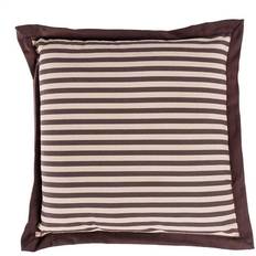 Seat cushions for chairs Homescapes Chocolate and Beige Striped Seat Pad Chair Cushions Beige, Brown
