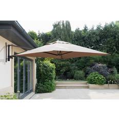 Norfolk Leisure Mounted Cantilever Parasol Taupe inc Cover