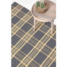 Homescapes Douglas Tartan Check Yellow, Grey