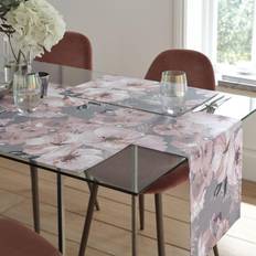 Catherine Lansfield Dramatic Floral Tablecloth Grey