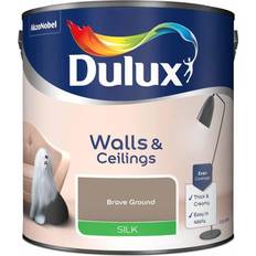 Dulux Walls & Ceilings Brave Ground Silk Emulsion Wall Paint, Ceiling Paint 2.5L