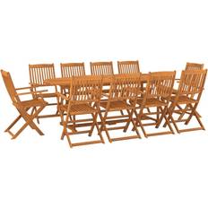 vidaXL 3086975 Patio Dining Set, 1 Table incl. 10 Chairs