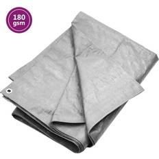 vidaXL Grey, 180 g/m² 4 W Tarpaulin