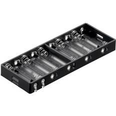 Pro Goobay 11986 Battery tray 10x AA Solder lug (L x W x H) 151 x 57.3 x 15.8 mm