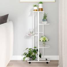 vidaXL 5-Floor Flower Stand with Wheels