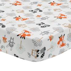 Bedtime Originals Woodland Friends Fox/Owl/Raccoon 100% Fitted Sheet Crib