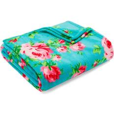 Betsey Johnson Bouquet Day Ultra Soft Plush Blankets Blue, Turquoise (152.4x127cm)