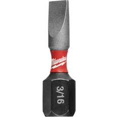 Milwaukee Slotted Screwdrivers Milwaukee SHOCKWAVE Impact Duty 1 3/16 in. SL #8 Slotted Alloy Steel Insert Bit 2-Pack Slotted Screwdriver