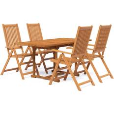 vidaXL 3079645 Patio Dining Set, 1 Table incl. 4 Chairs