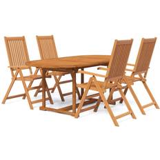 vidaXL 3079643 Patio Dining Set, 1 Table incl. 4 Chairs