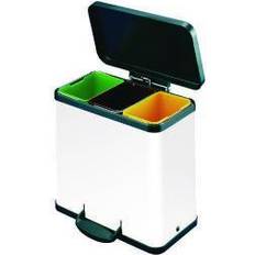 VFM Trento Oko 3X9L Recycling Bin White 357453 SBY16492