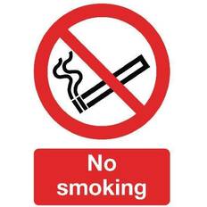 Red Workplace Signs Labels A5 No Smoking Safety Sign