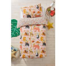 Kids Safari Animal 100% Cotton Reversible Cover