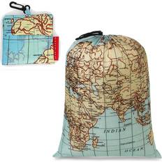 Kikkerland World Map Travel Laundry Bag