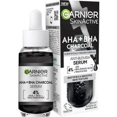 Garnier Serums & Face Oils Garnier Skinactive 4% AHA + BHA & Niacinamide Charcoal Serum 30ml