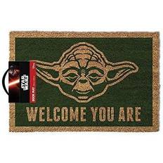 Star Wars Yoda Doormat Brown, Green