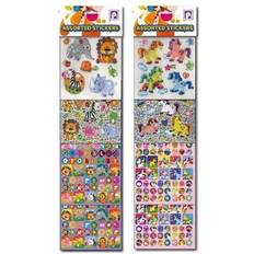 2 Packs of Assorted Stickers Pony Horse Pack & Jungle Animals Party Bag Fillers