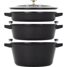 Staub 4 Pc. Cookware Set with lid