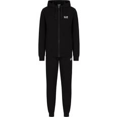 Emporio Armani Black Jumpsuits & Overalls Emporio Armani Core ID Hooded Tracksuit - Black