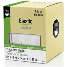 Dritz Woven Non-Roll Elastic 1"X12yd-White