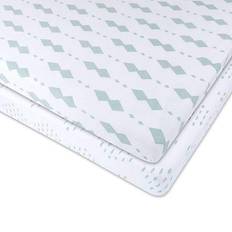 Ely's & Co. Pack N' Play Portable Crib Sheets In Sage Pack