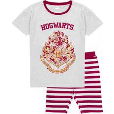 Men - Red Sleepwear Harry Potter Hogwarts Crest Short Pyjama Set