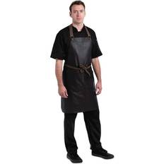 Chef Works Urban Wet Look Boulder Bib Apron Apron Brown, Black