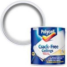 Polycell 5092994 Crack-Free Ceilings Smooth Silk Wall Paint White 2.5L