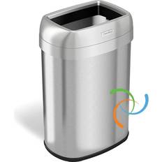 itouchless 13 Elliptical Open Top Trash Can