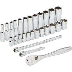 Head Socket Wrenches Milwaukee Hand Tools 1/4in Ratcheting Socket Set Head Socket Wrench