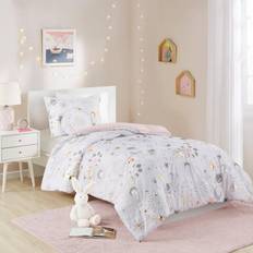 Gold Bed Set Kid's Room Mi Zone Kids Ariella 3-Piece Blush/Gold Twin Starry Sky Metallic Printed