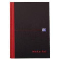 100080459 Black n Red A5 Casebound Hard Cover