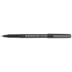 5 Star Fibre Tip Pen Medium 0.7mm Tip 0.4mm Line Blue [Pack 12]