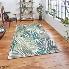 Green Carpets Think Rugs 120x170cm Miami 19433 Leaf Beige, White, Green