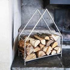 Ivyline Pewter House Log Holder