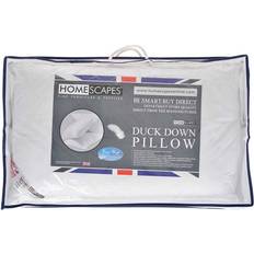 Homescapes White Duck Down Pillow Complete Decoration Pillows White