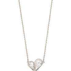 Fiorelli Sterling Heart Clear Crystal Necklace N4483C