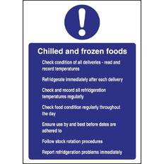 Vogue Chilled and Frozen Foods Sign Self-adhesive Decoration