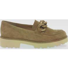 Beige - Women Loafers Gabor Squeeze Suede Loafers