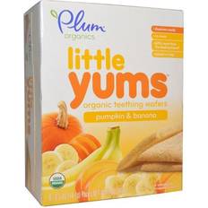Plum Organics Organic Teething Wafers, Pumpkin & Banana, 6 Packs