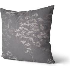 Dreams 'n' Drapes Elmwood Floral Print Cushion Complete Decoration Pillows Grey, Natural